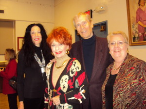 Meche Kroop, Barbara & David Bender with President Jane Shaulis. Photo by Judy Pantano.