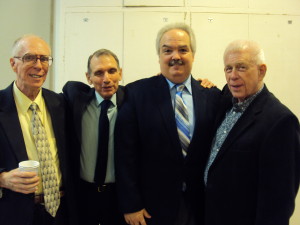 William Goodhue, Treasurer Murray Rosenthal, Bill Ronayne & Vice President Philip Hagemann. Photo by Judy Pantano