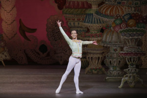 Tyler Angle as the Cavalier in George Balanchine’s The Nutcracker. Photo credit: Paul Kolnik