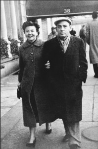 Lillian Ross and Wallace Shawn on the streets of New York in the 1960s. Courtesy of Lillian Ross
