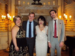 Soprano Amber Daniel, Tenor Alasdair Kent, Pianist Mary Pinto & Baritone Matthew Ciuffitelli Photo by Judy Pantano