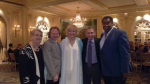 Jane Shaulis, Michael Fennelly Broadway actress Christine Ebersole, Murray Rosenthal & Basso Eric Owens Photo by Judy Pantano