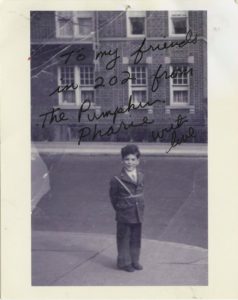 Elliott Gould in the mid-1940s, in front of 6801 Bay Parkway. Photo courtesy of Elliott Gould