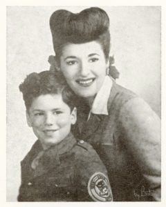 Elliott Gould pictured with his mother, Lucy, in the mid-1940s. Photo courtesy of Elliott Gould