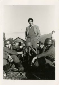 Elliott Gould on the set of the film "The Lady Vanishes" in Germany, 1978 (remake of classic Hitchcock film). Photo courtesy of Elliott Gould