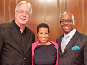 Maestro Jan Wnek, Coloratura Soprano Harolyn Blackwell, with Tenor Keith Johnson, Photo by Judy Pantano